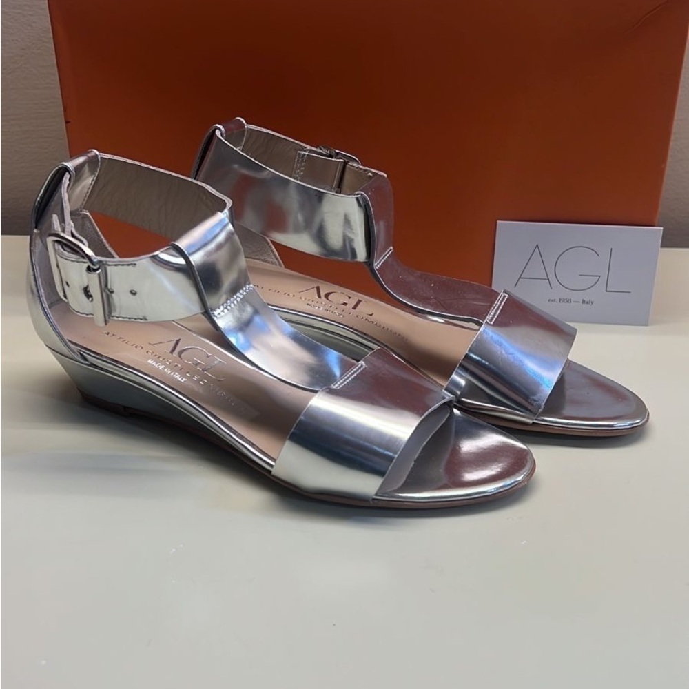 AGL Women's Silver Sandals